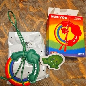 Pop Mart Hug You Pendant with Rainbow Design